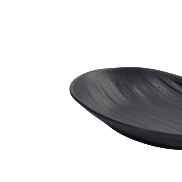 Sushi Plate Zen Black, Melamine, 23 × 14.5 × 3.5 cm, Item No. 8559