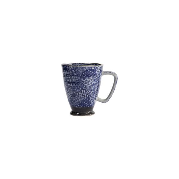 Mug Kimono Blue, Stoneware, Ø 9 × 11 cm, 400 ml, Item No. 8872