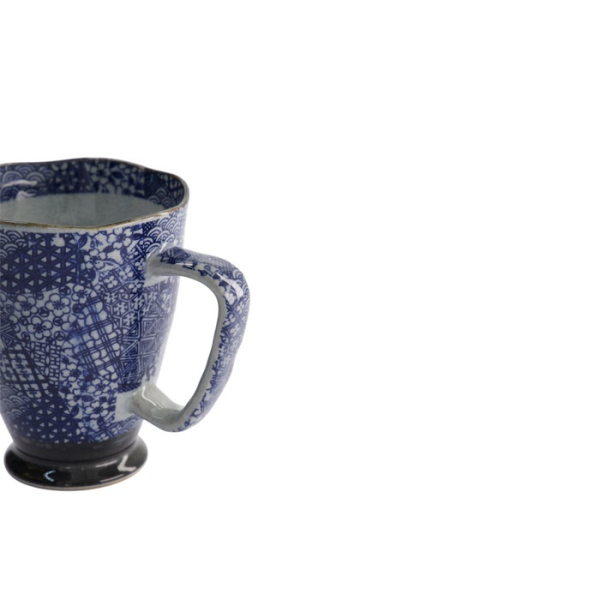 Mug Kimono Blue, Stoneware, Ø 9 × 11 cm, 400 ml, Item No. 8872