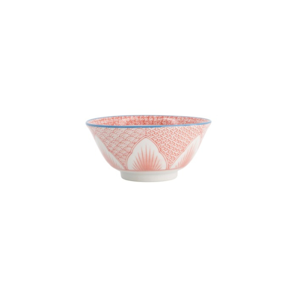 Rice Bowl Mixed Bowls Lily Flower Oriental HB Red, Porcelain, Ø 14.8 × 6.8 cm, 550 ml, Item No. 8964