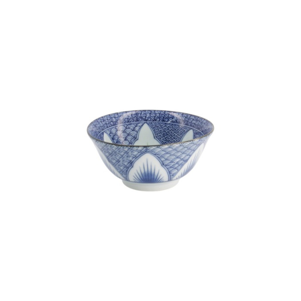 Rice Bowl Mixed Bowls Lily Flower Oriental HB Blue, Porcelain, Ø 14.8 × 6.8 cm, 550 ml, Item No. 8968