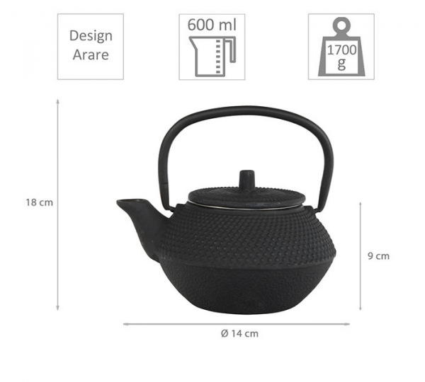 Arare iron cast teapot at g-HoReCa (picture 2 of 6)