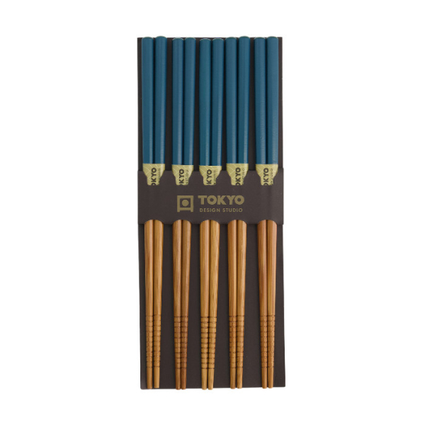 Bamboo Petrol Chopstick Set at g-HoReCa