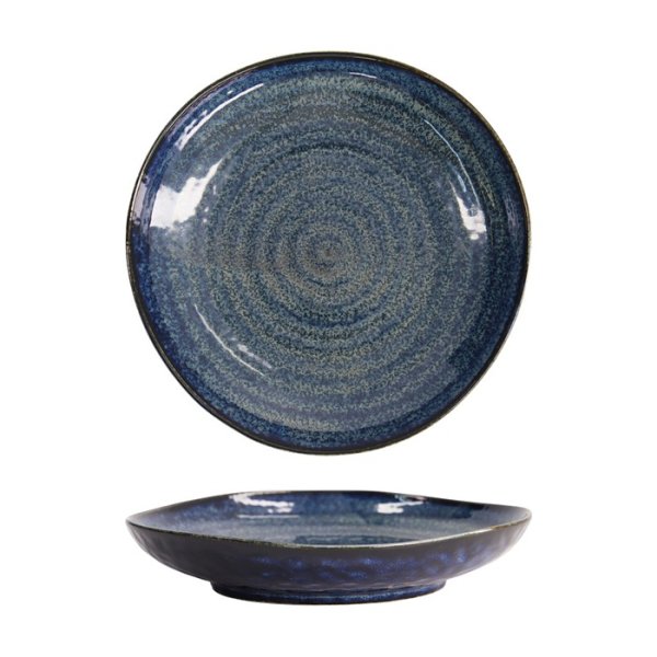 Tokyo Design Studio Teller Cobalt Blue, Porzellan, 22,7 × 4,4 cm