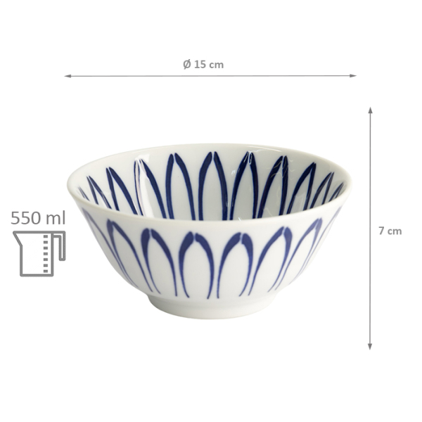 TDS, Bowl, Mixed Bowls, Ø 15x7cm, 500ml, Item No. 14990