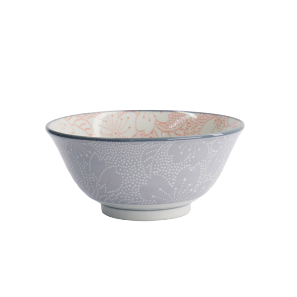TDS, Tayo-Schale, Mixed Bowls Sakura, Rot/Grau, Ø 14,8x6,8cm 500ml - Art Nr. 15465