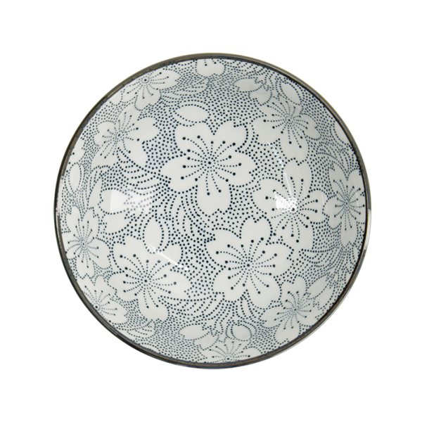 TDS, Tayo Bowl, Mixed Bowls Sakura, Black/Yellow, Ø 19.7 x 7 cm, 1000ml - Item No. 15470