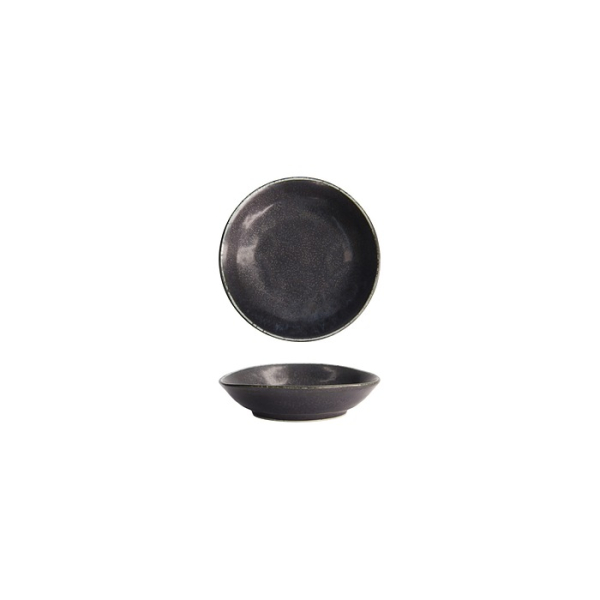 Tokyo Design Studio Saucenschale Onyx Noir Schwarz, Steinzeug, Ø 9,9 × 2,5 cm