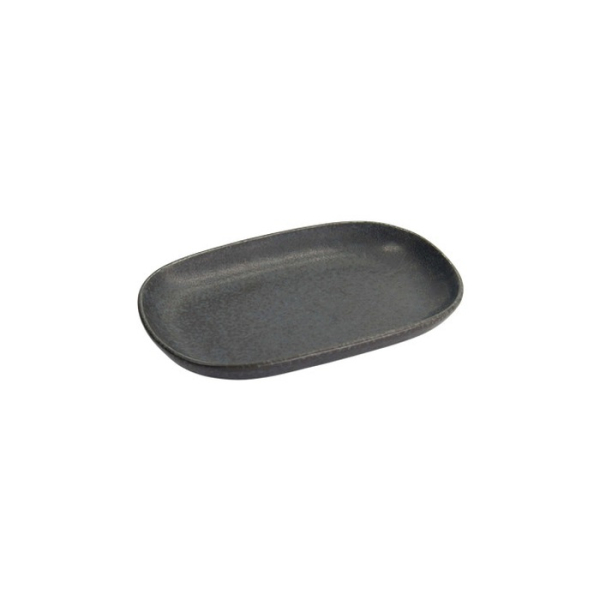Sushi-Platte Onyx Noir Schwarz, Steinzeug, 19 × 13 cm, Art.-Nr. 15546