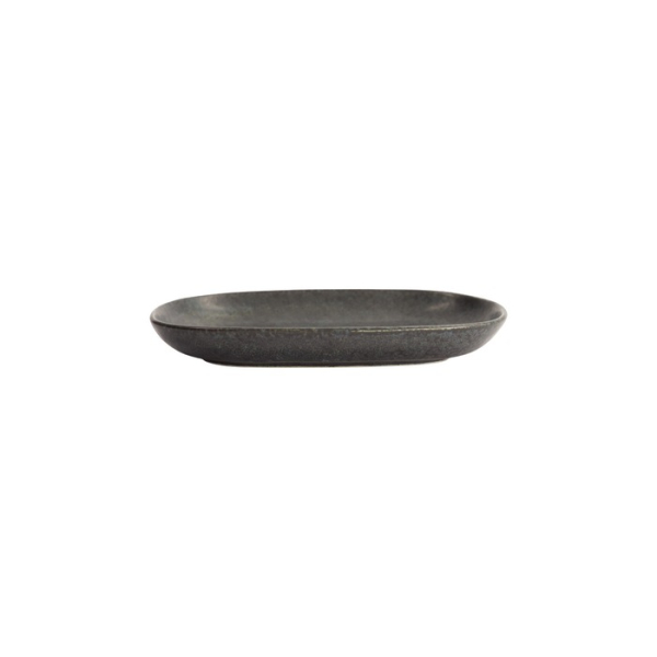 Sushi-Platte Onyx Noir Schwarz, Steinzeug, 19 × 13 cm, Art.-Nr. 15546