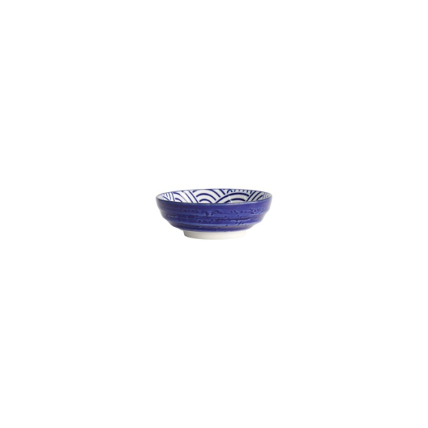 Sauce Bowl Nippon Blue Waves Blue/White, Porcelain, Ø 9.5 × 3 cm, 150 ml, Item No. 15601