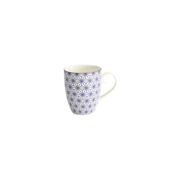 Tasse Nippon Blue Stars Blau/Weiß, Porzellan, Ø 8,5 × 10,2 cm, 380 ml, Art.-Nr. 15626