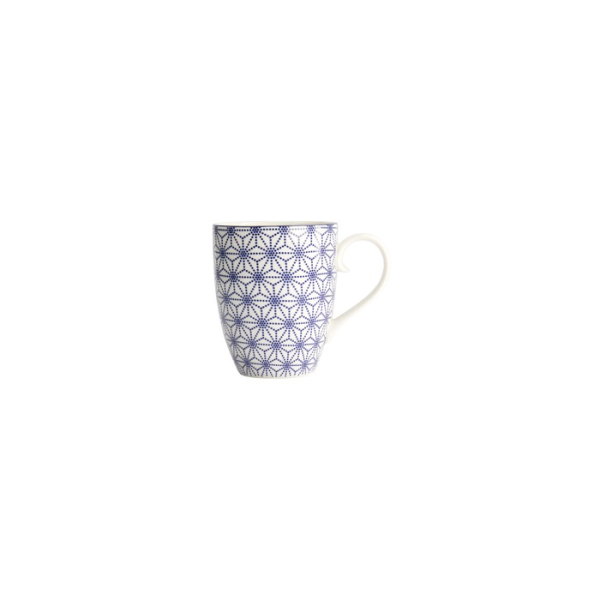 Tasse Nippon Blue Stars Blau/Weiß, Porzellan, Ø 8,5 × 10,2 cm, 380 ml, Art.-Nr. 15626