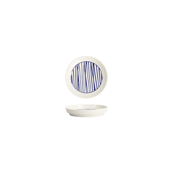 Tokyo Design Studio Tea Saucer Nippon Blue Lines, Porcelain, Ø 9.5 × 1.5 cm