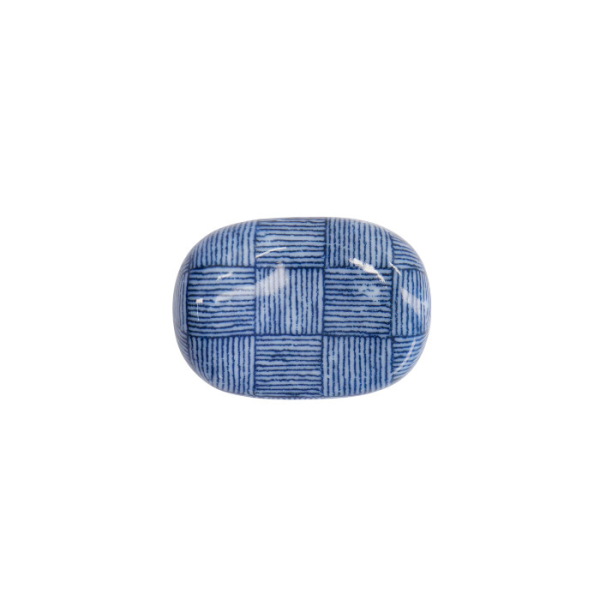 TDS, Essstäbchenablage, Blue Check, 3 x 4,5 cm, Art.-Nr. 15852