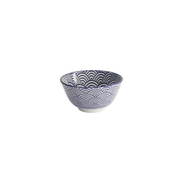 Rice Bowl Nippon Blue Waves Blue/White, Porcelain, Ø 12 × 6.4 cm, 300 ml, Item No. 16000