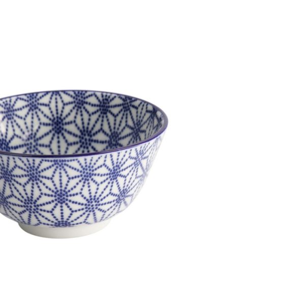 Rice Bowl Nippon Blue Stars Blue/White, Porcelain, Ø 12 × 6.4 cm, 300 ml, Item No. 16005
