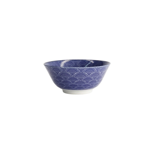Tayo-Schale Nippon Blue Dots Blau/Weiß, Porzellan, Ø 15,2 × 6,7 cm, 500 ml, Art.-Nr. 16007
