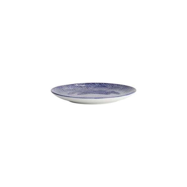 Teller Nippon Blue Dots Blau/Weiß, Porzellan, Ø 16 × 2 cm, Art.-Nr. 16019