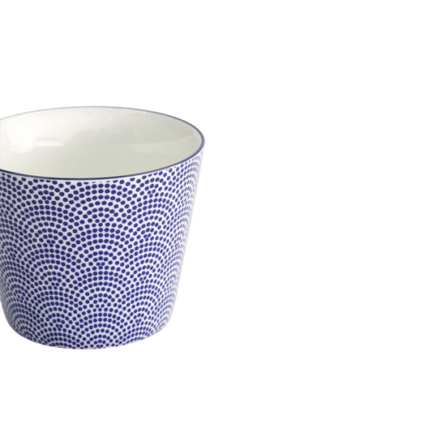 Teebecher Nippon Blue Dots Blau/Weiß, Porzellan, Ø 8,3 × 6,5 cm, 180 ml, Art.-Nr. 16034