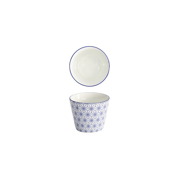 Tokyo Design Studio Teebecher Nippon Blue Stars Blau/Weiß, Porzellan, Ø 8,3 × 6,5 cm, 180 ml