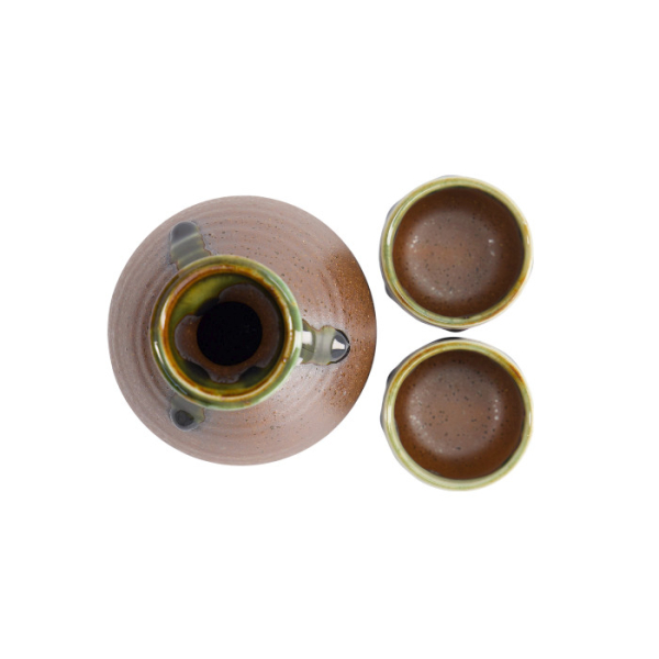 TDS, Sake-Set, Iga Oribe, 1:2, 300ml/50ml, Art.-Nr. 16546