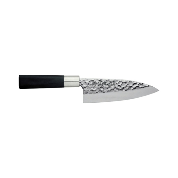 Deba Knife (Carving Knife) Hammered Style, Stainless Steel, Blade 15 cm