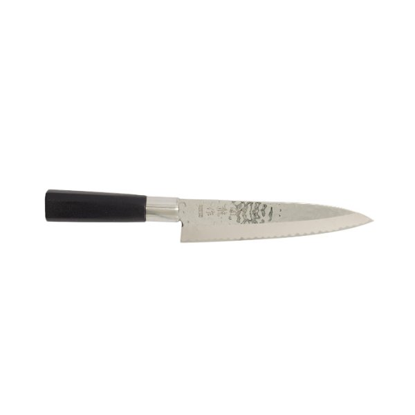 Edelstahl-Kochmesser (Fleischmesser) Gyuto 180 mm gehämmerter Stil  bei g-HoReCa (Bild 1 von 4)