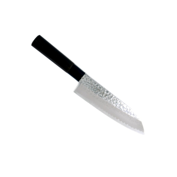 Santoku-Messer (Allzweckmesser) im Hammerschlag-Stil, Edelstahl, Klinge 16,5 cm, Art.-Nr. 16606