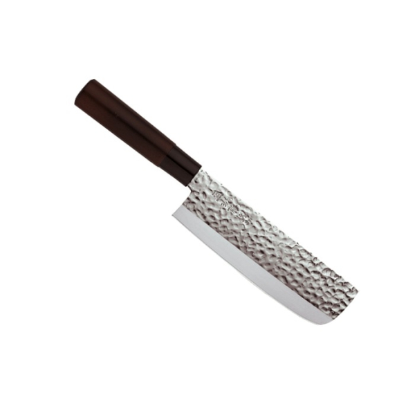 Nakiri-Messer (Gemüsemesser) im Hammerschlag-Stil, Edelstahl, Klinge 16,5 cm, Art.-Nr. 16607