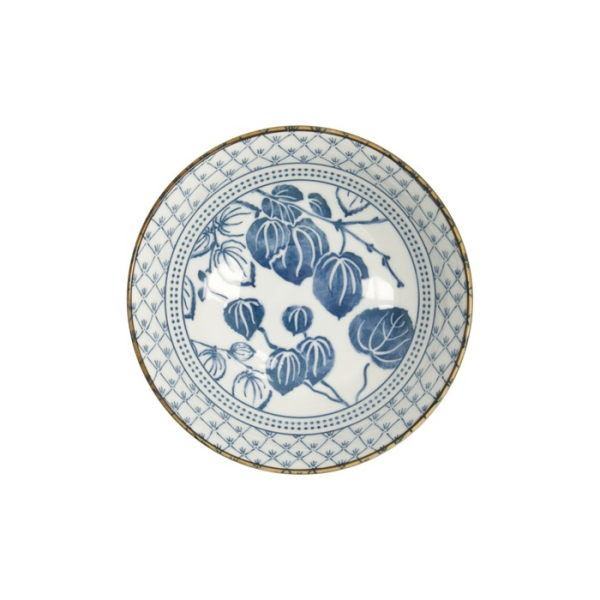 Noodle Bowl Flora Japonica Ivy White/Blue, Porcelain, Ø 20.3 × 8 cm, 1 l, Item No. 16709