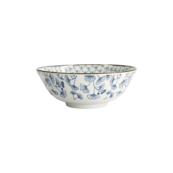 Noodle Bowl Flora Japonica Ivy White/Blue, Porcelain, Ø 20.3 × 8 cm, 1 l, Item No. 16709