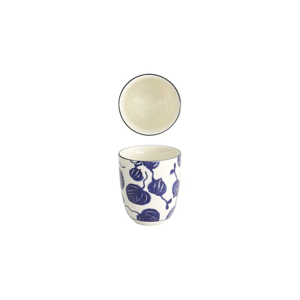 Tokyo Design Studio Teebecher Flora Japonica Ivy Blau, Porzellan, Ø 6,7 × 7,7 cm, 170 ml