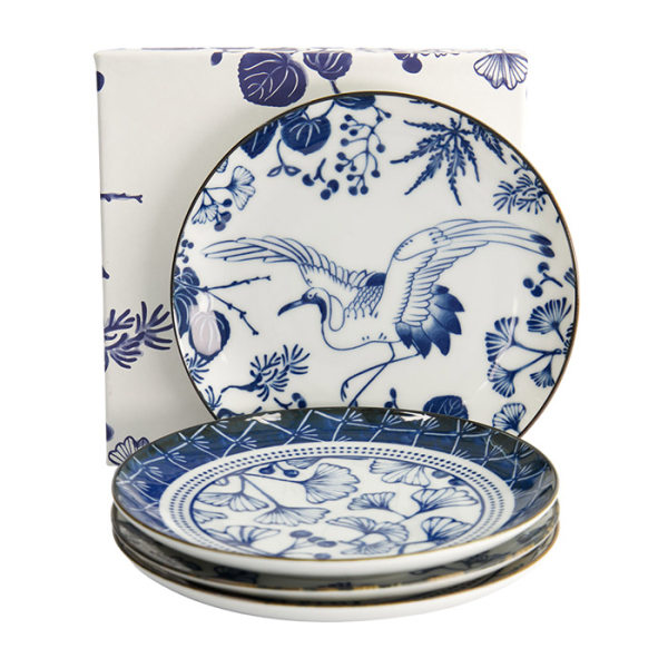 TDS, Plate Set, 4-piece set, Flora Japonica, Ø 16 cm, Item No. 16851