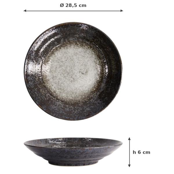 Plate Mino Yaki, Ø 28.5 × 6 cm, Item No. 16886
