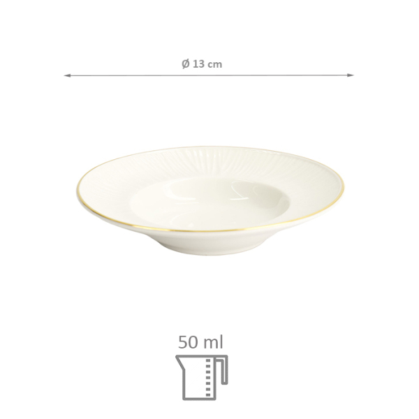 TDS, Pasta Teller, Nippon White, Lines, Ø 13 cm 50 ml - Art Nr. 17275