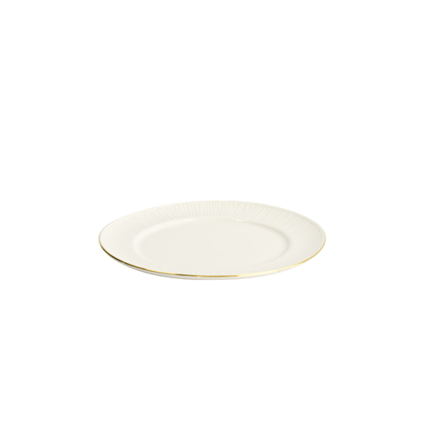 TDS, Plate, Nippon White, Lines, Ø 16 cm - Item No. 17280