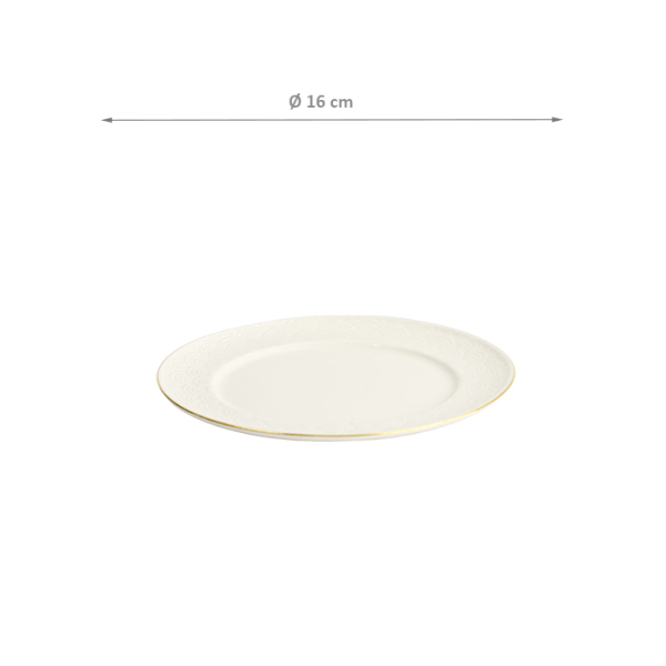 TDS, Plate, Nippon White, Waves, Ø 16 cm - Item No. 17282