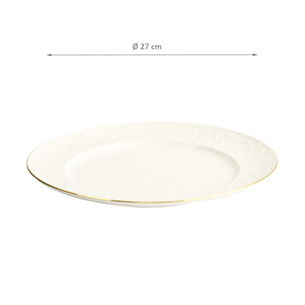 TDS, Teller, Nippon White, Stars, Ø 27 cm - Art Nr. 17287