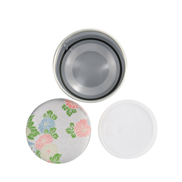 TDS, Tee Container S.S., 7.4x15.5cm, 200gr, Blumen/Silber, Artikel Nr.: 17315
