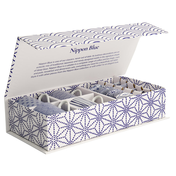 TDS, Espresso Set, Giftset, Nippon Blue, 12-piece set, 80 ml, Item No. 17328