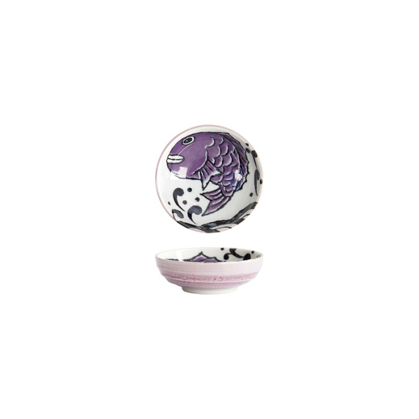 Tokyo Design Studio Saucenschale Seafood Snapper Lila, Porzellan, Ø 9,5 × 3 cm, 150 ml