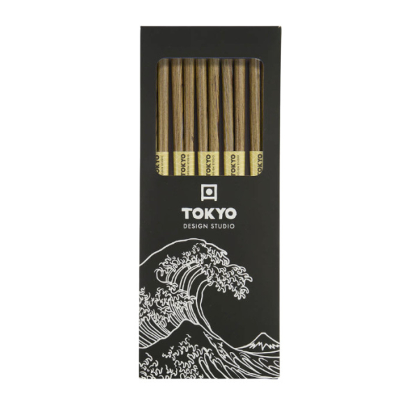 TDS, Chopstick Set, Wood DJ-100, Kitchenware, 5 pair, 22 cm, Item No. 17911
