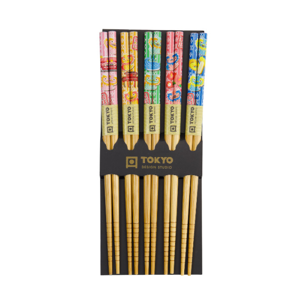 Comic Dragon 5 Paar Essstäbchen bei g-HoReCa