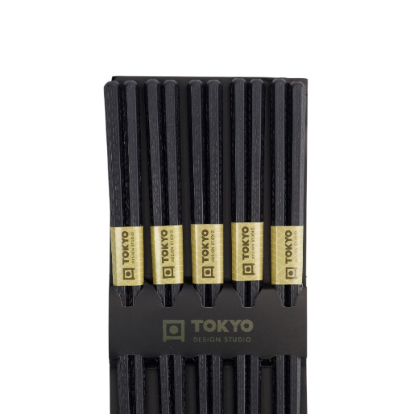 TDS, 5 Paar Essstäbchen, Polymer Glassfibre Pentagon Shape A4, Kitchenware, 22 cm, Art.-Nr. 17932