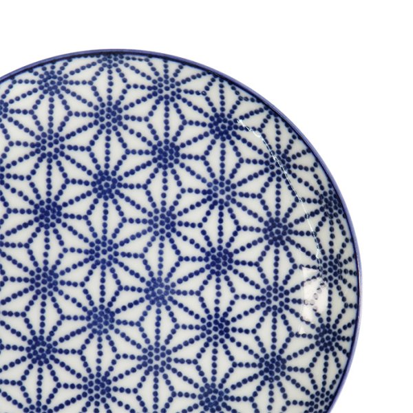 Teller Nippon Blue Stars Blau/Weiß, Porzellan, Ø 16 × 2 cm, Art.-Nr. 17972