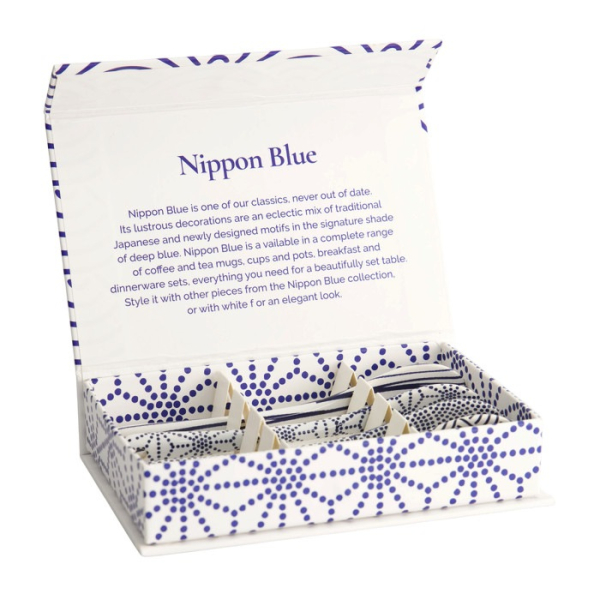 Tokyo Design Studio Löffel-Set Nippon Blue (Blau/Weiß), 4-tlg., Porzellan, 13 cm