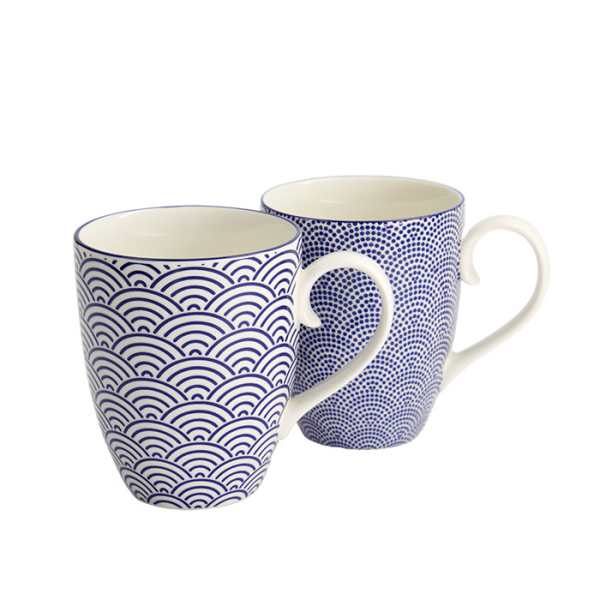 TDS, Mug Set, 2-piece set, Giftset, Nippon Blue, Ø 8.5 x 10.2 cm 380 ml, Item No. 17988