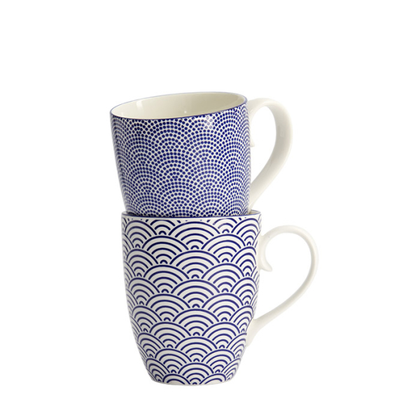 TDS, Mug Set, 2-piece set, Giftset, Nippon Blue, Ø 8.5 x 10.2 cm 380 ml, Item No. 17988