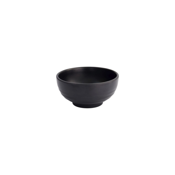 Bowl Black, Melamine, Ø 12.5 × 6 cm, 300 ml, Item No. 18234